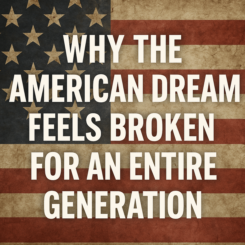 Why the American Dream Feels Broken for an Entire&nbsp;Generation