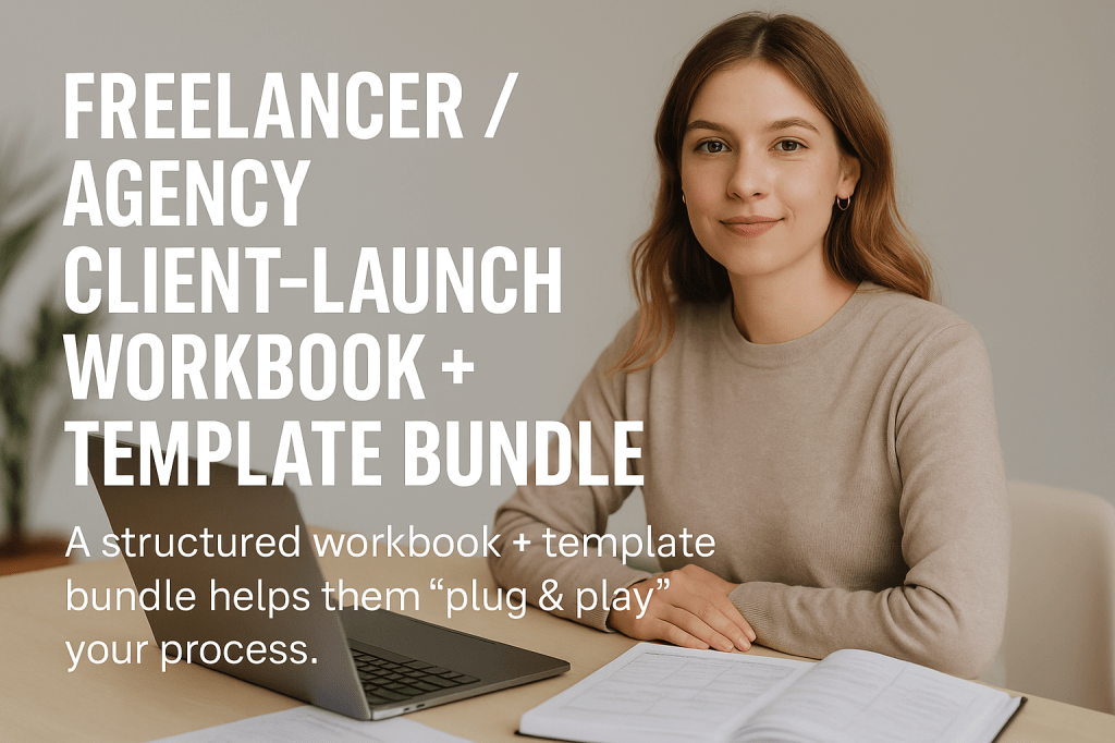 Freelancer / Agency Client-Launch Workbook + Template Bundle: The Plug-&-Play Client Onboarding&nbsp;System