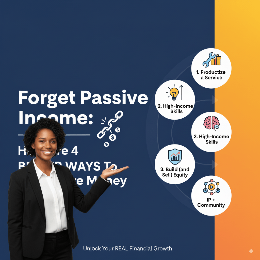 Forget Passive Income: Here Are 4 Better Ways to Make More&nbsp;Money