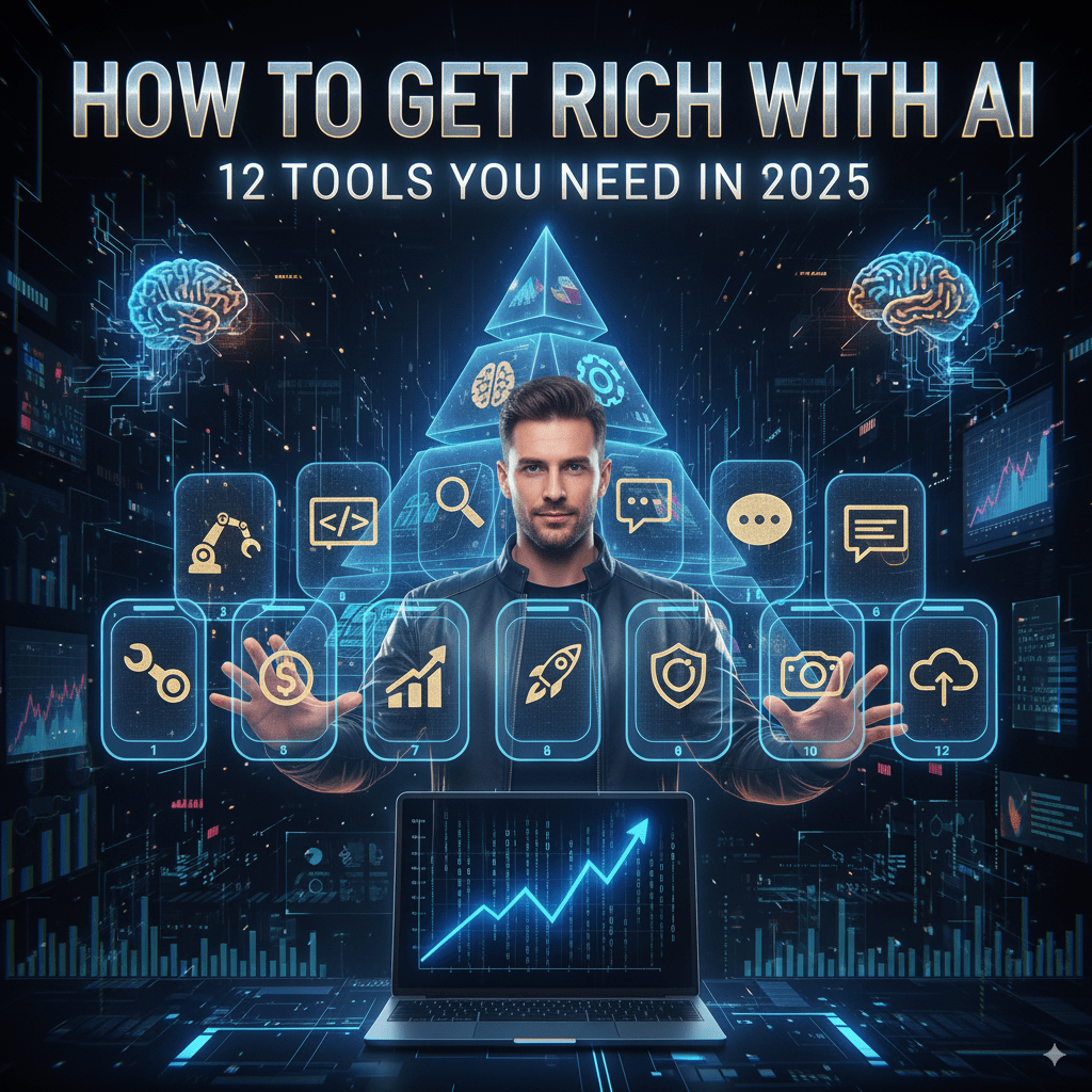 How to Get Rich with AI: 12 Tools You Need in&nbsp;2025
