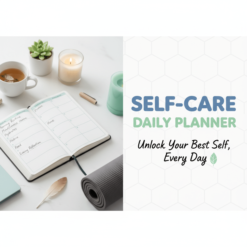 Unlock Balance and Productivity with a Self-Care Daily Planner (Printable&nbsp;PDF)