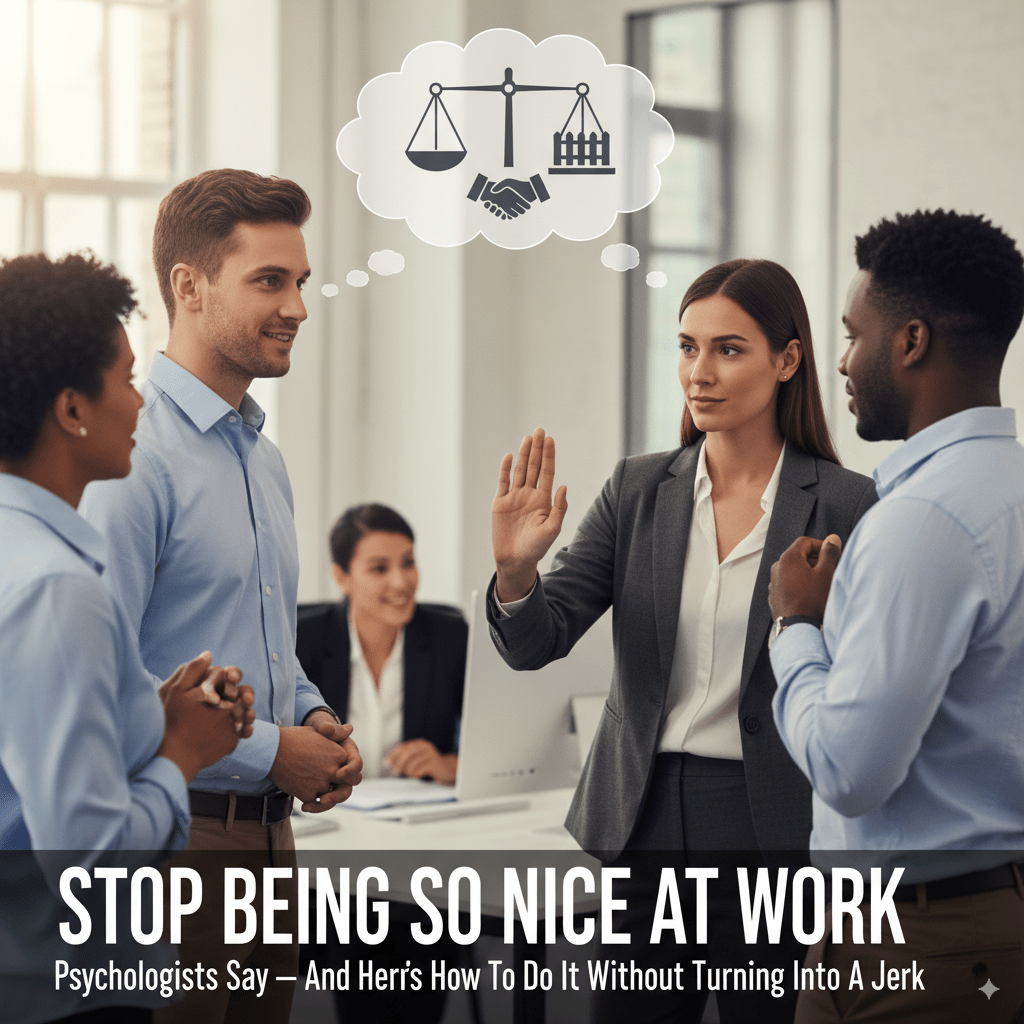 Stop being so nice at work, psychologists say—and here’s how to do it without turning into a&nbsp;jerk