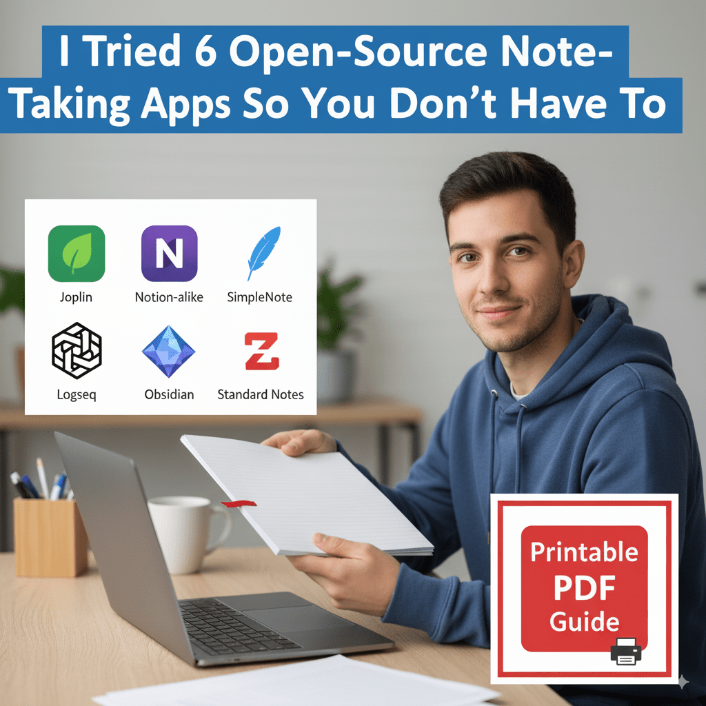 I Tried 6 Open-Source Note-Taking Apps So You Don’t Have&nbsp;To