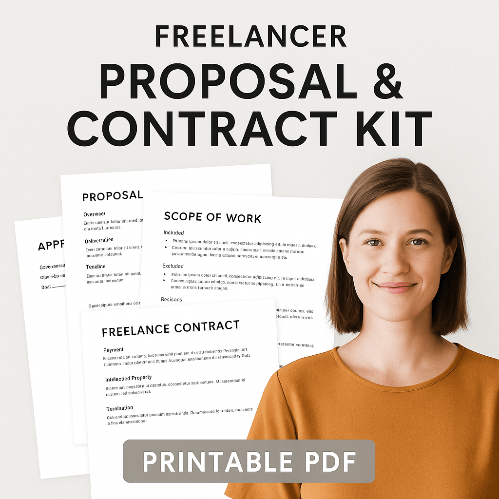Freelancer Proposal & Contract Kit: Close Deals Faster, Protect Your Work, Get Paid On&nbsp;Time