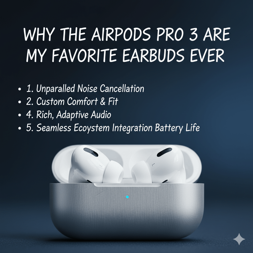 Why the AirPods Pro 3 Are My Favorite Earbuds&nbsp;Ever