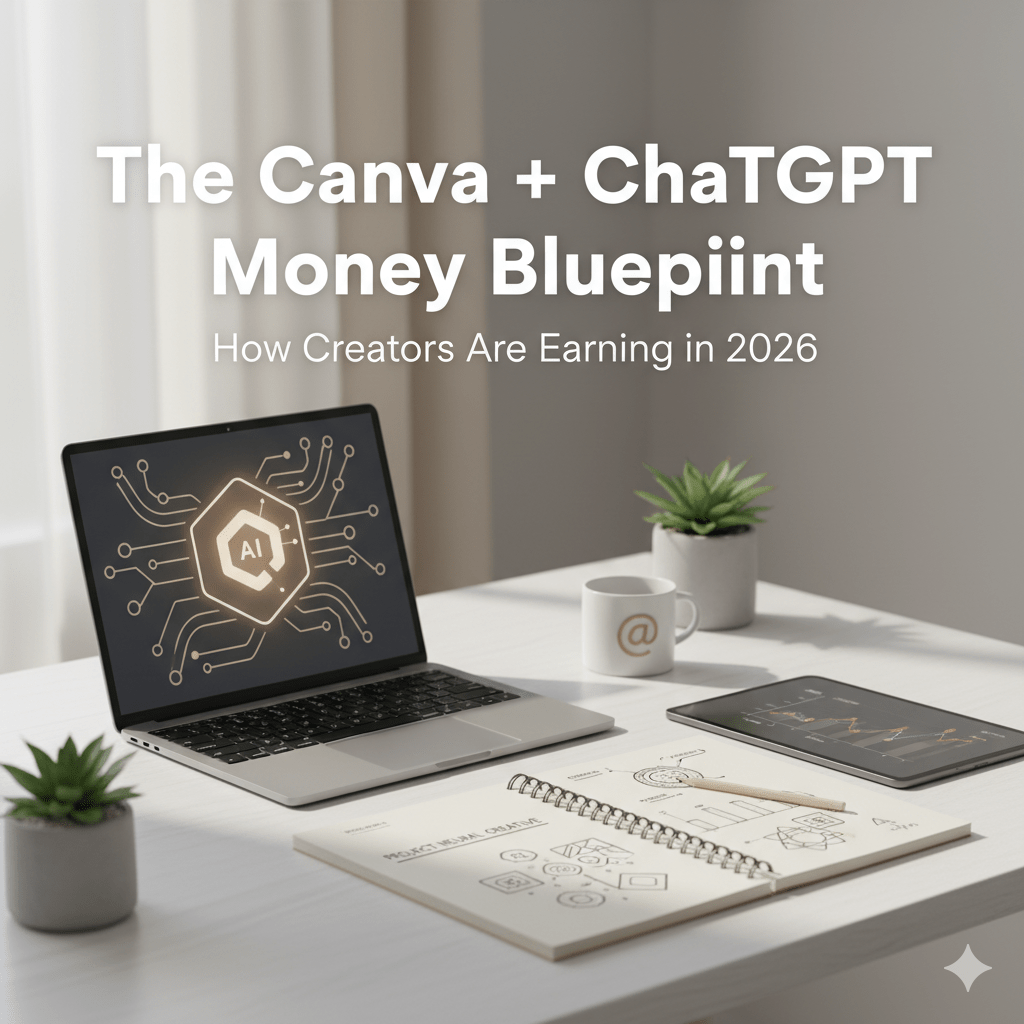 The Canva + ChatGPT Money Blueprint: The Strategy Creators Are Using in 2026 (But Almost Nobody Talks About)