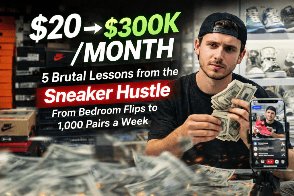 From $20 Flips to $300K a Month: 5 Counter-Intuitive Lessons from the “Sneaker&nbsp;Hustle”