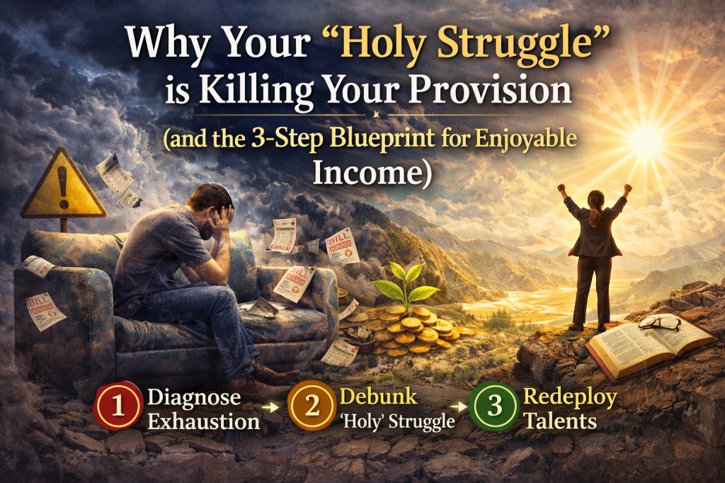 Why Your “Holy Struggle” is Killing Your Provision (and the 3-Step Blueprint for Enjoyable Income)