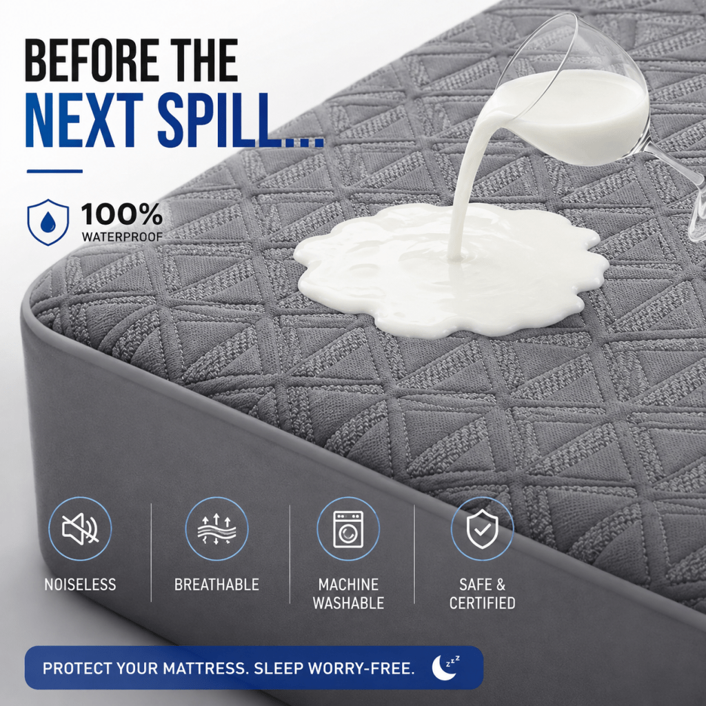 Protect Your Mattress with This 100% Waterproof Twin Mattress Protector: Sleep Better Every&nbsp;Night